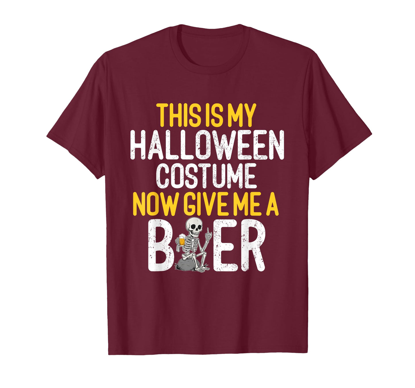 This is My Costume Beer Lover Skeleton Drinking Halloween T-Shirt