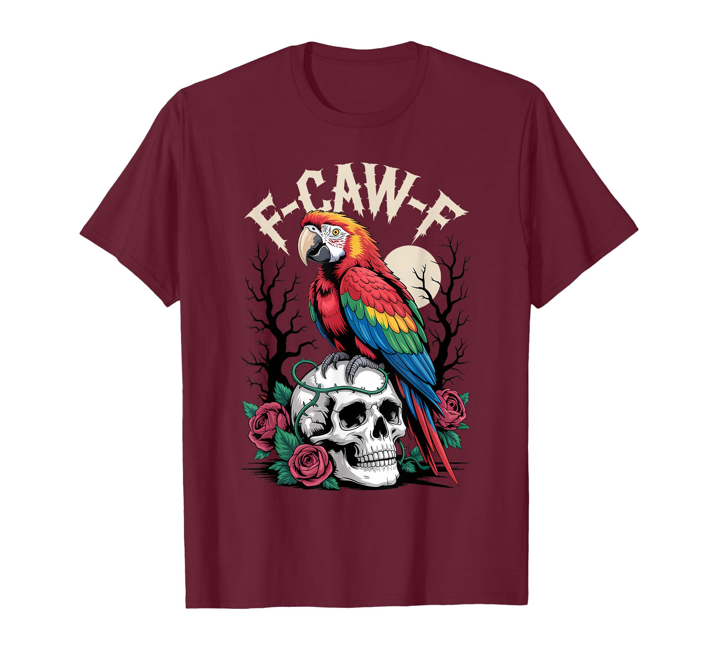 Funny F-Caw-F Macaw Parrot Sound Meme Humor T-Shirt