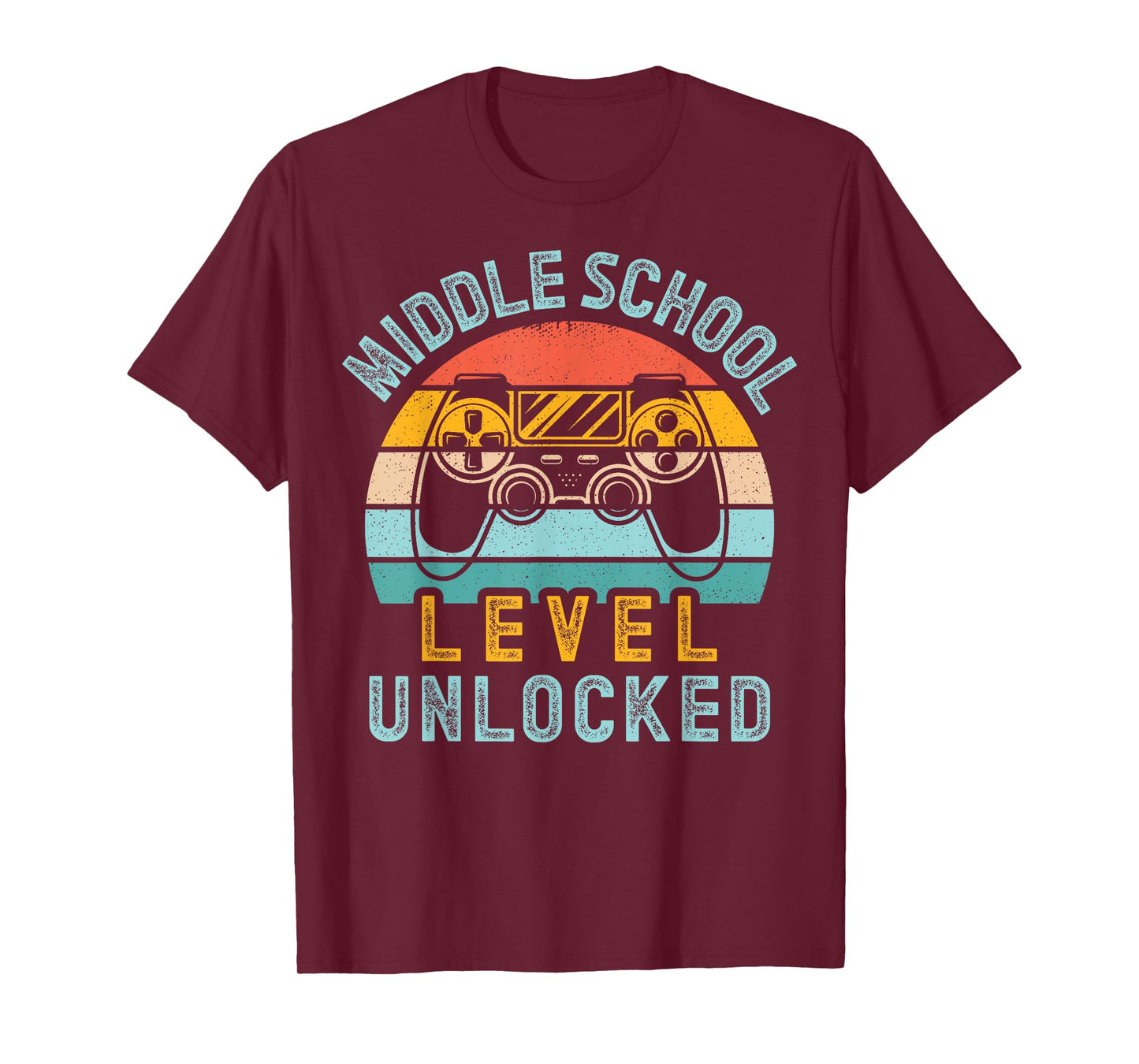 Middle School Level Unlocked Video Game Back to School Boy T-Shirt