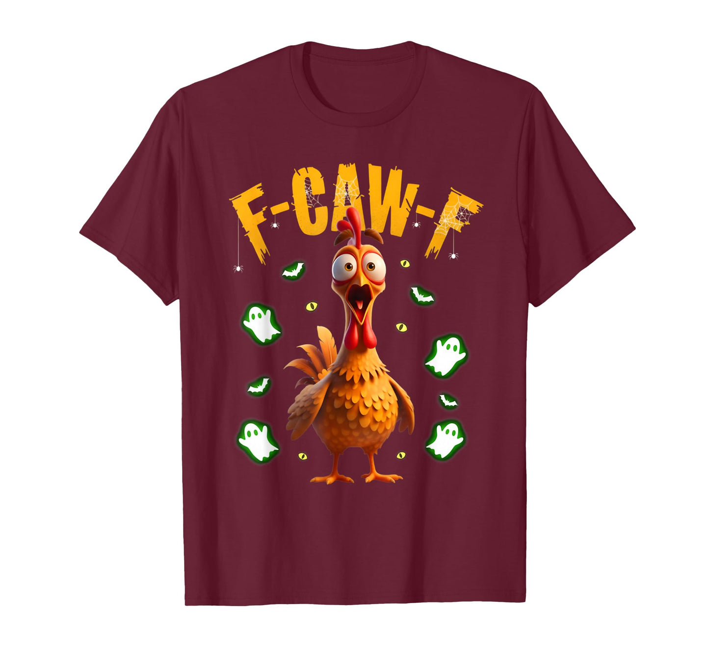 Chicken F-Caw-F Scary Halloween Costume Tee T-Shirt