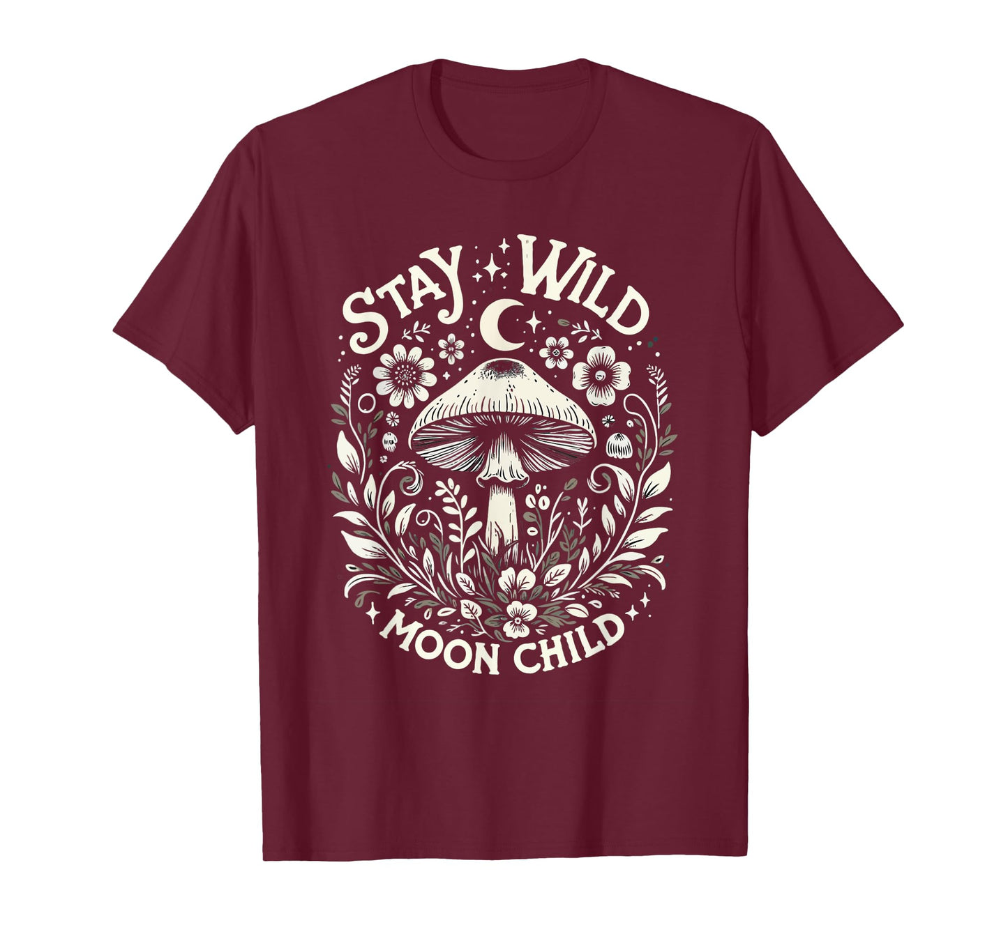 Mystical Mushroom Nature Lover Graphic T-Shirt