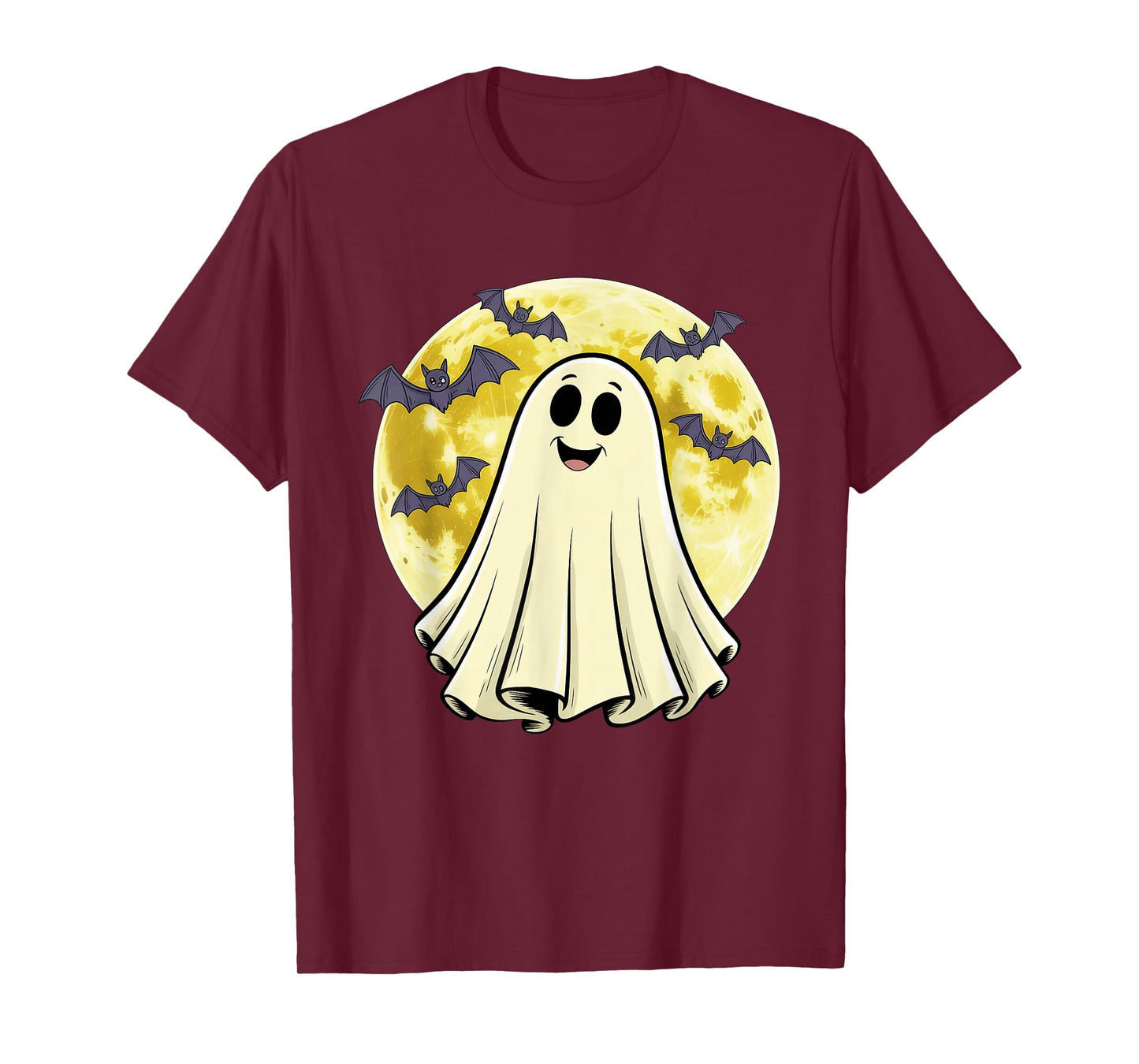Halloween Shirts Cool Teen Boys Kids Men Halloween Boo Heart T-Shirt