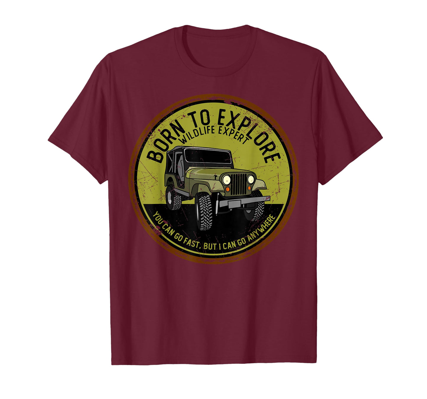 Born To Explore Off Roading Offroad 4x4 SUV T-Shirt