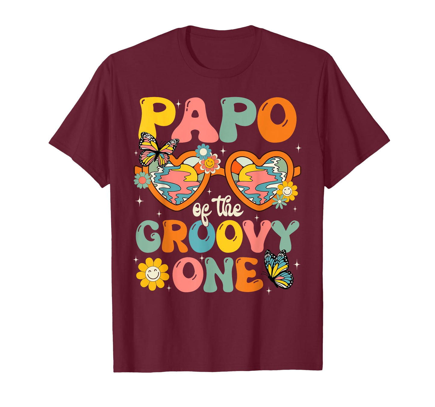 Papo of the Groovy One Glasses Birthday Party T-Shirt