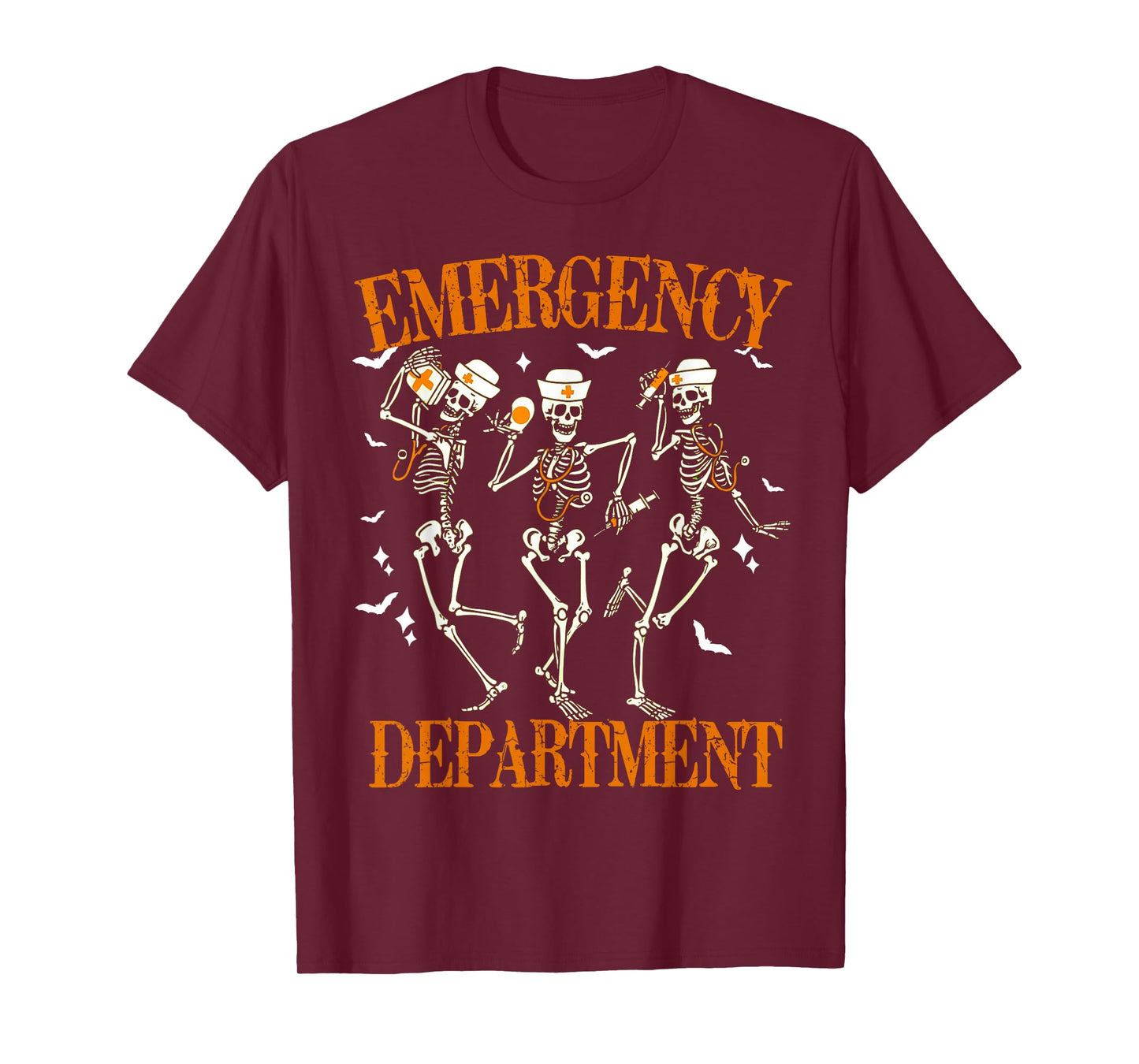 Er Nurse Funny Dancing Skeleton Emergency Department T-Shirt