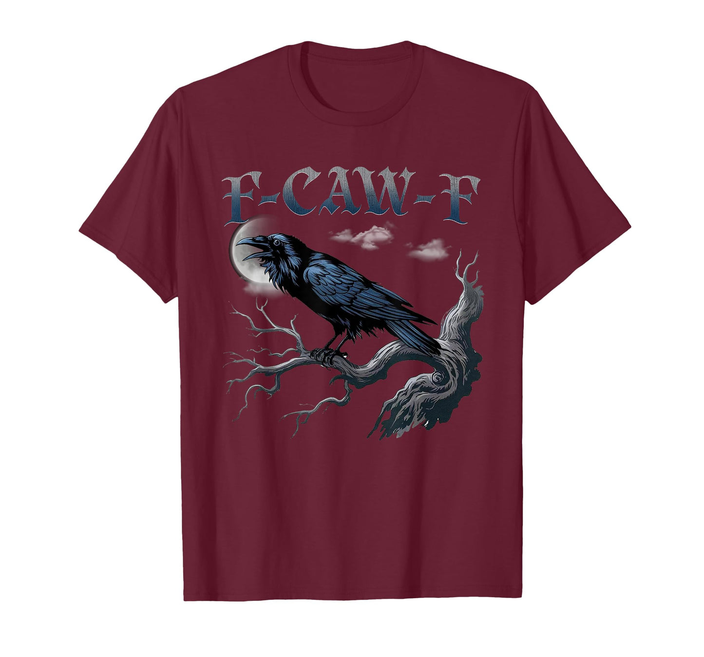 Black Crow, F-Caw-F Funny Black Bird T-Shirt