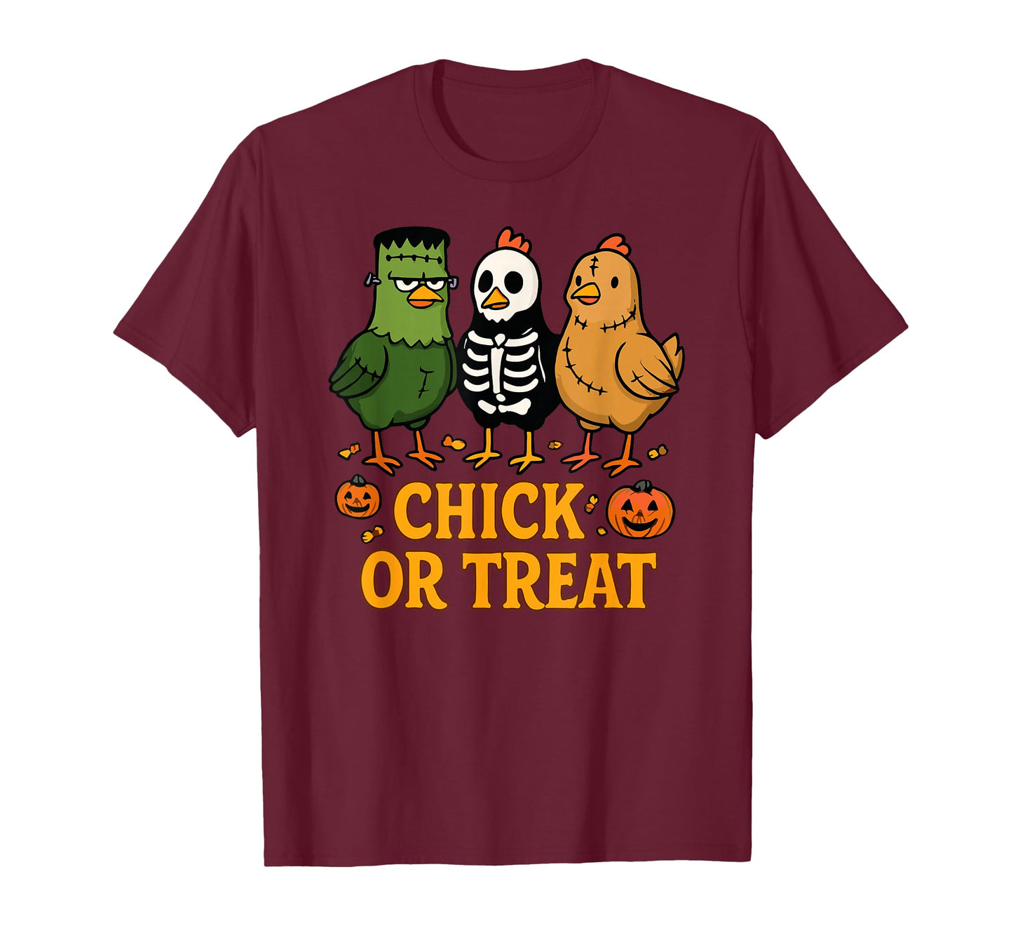 Chick or Treat Funny Chicken Halloween Costume T-Shirt
