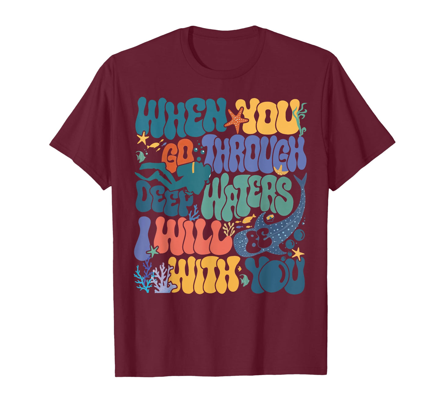 When You Go Through Deep Waters VBS 2024 Christian Camp T-Shirt