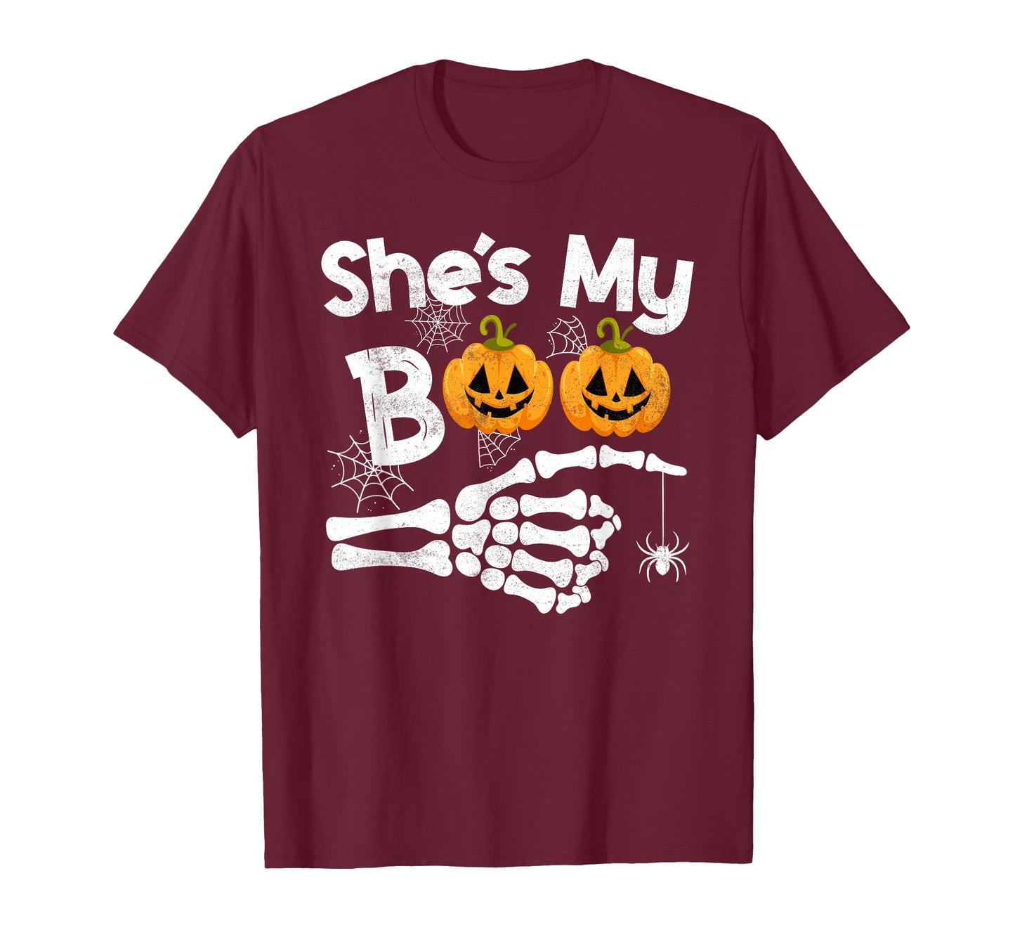 She’s My Boo Funny Skeleton Couple Matching Halloween T-Shirt