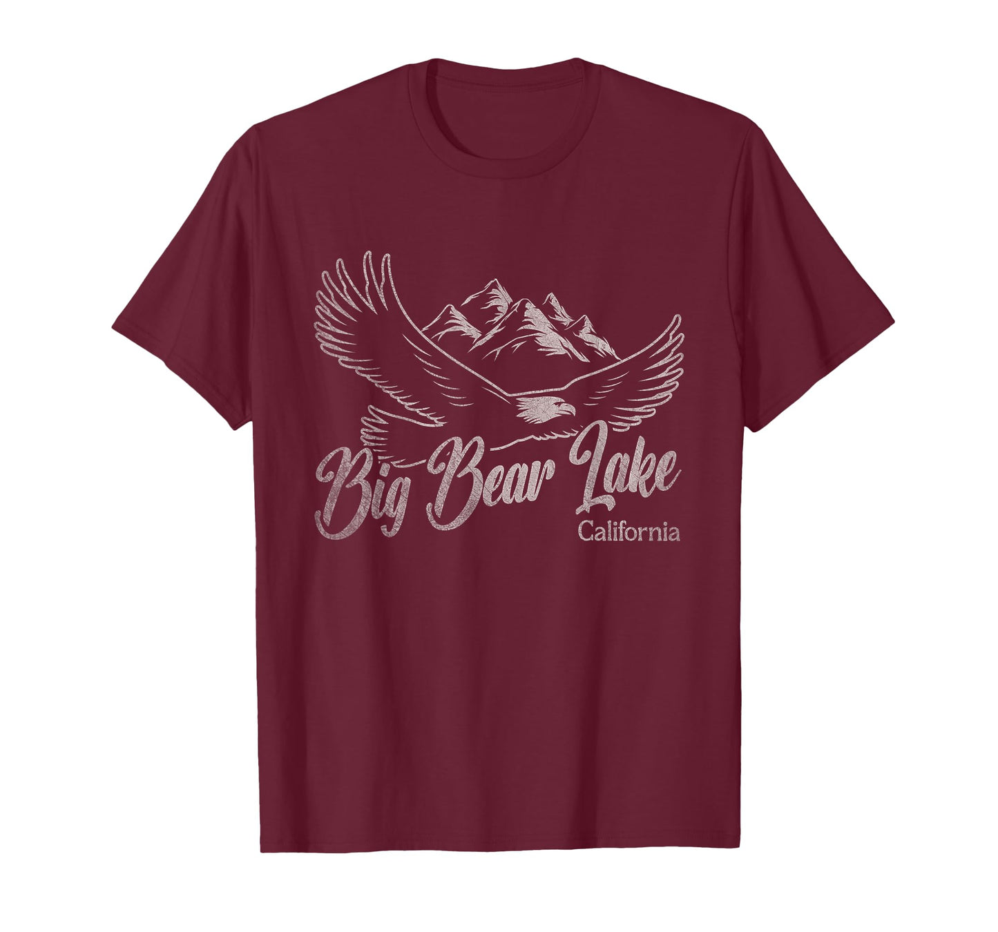 Vintage Big Bear Lake California Mountains Eagle T-Shirt