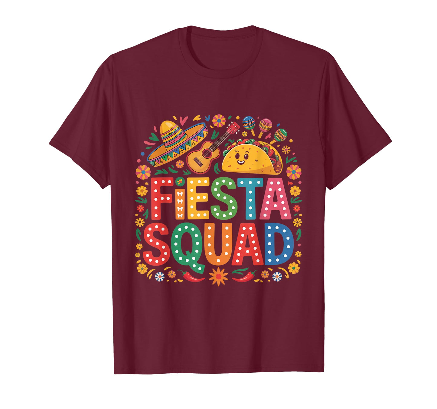 Fiesta Squad Cinco de Mayo Men Women Kids T-Shirt