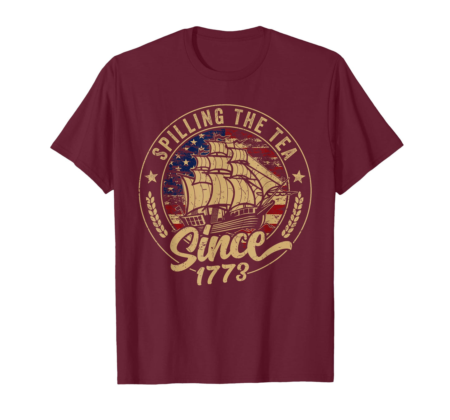 Spilling The Tea Since 1773 Us History Teacher 4th Of July T-Shirt for Women Girls Kids Men