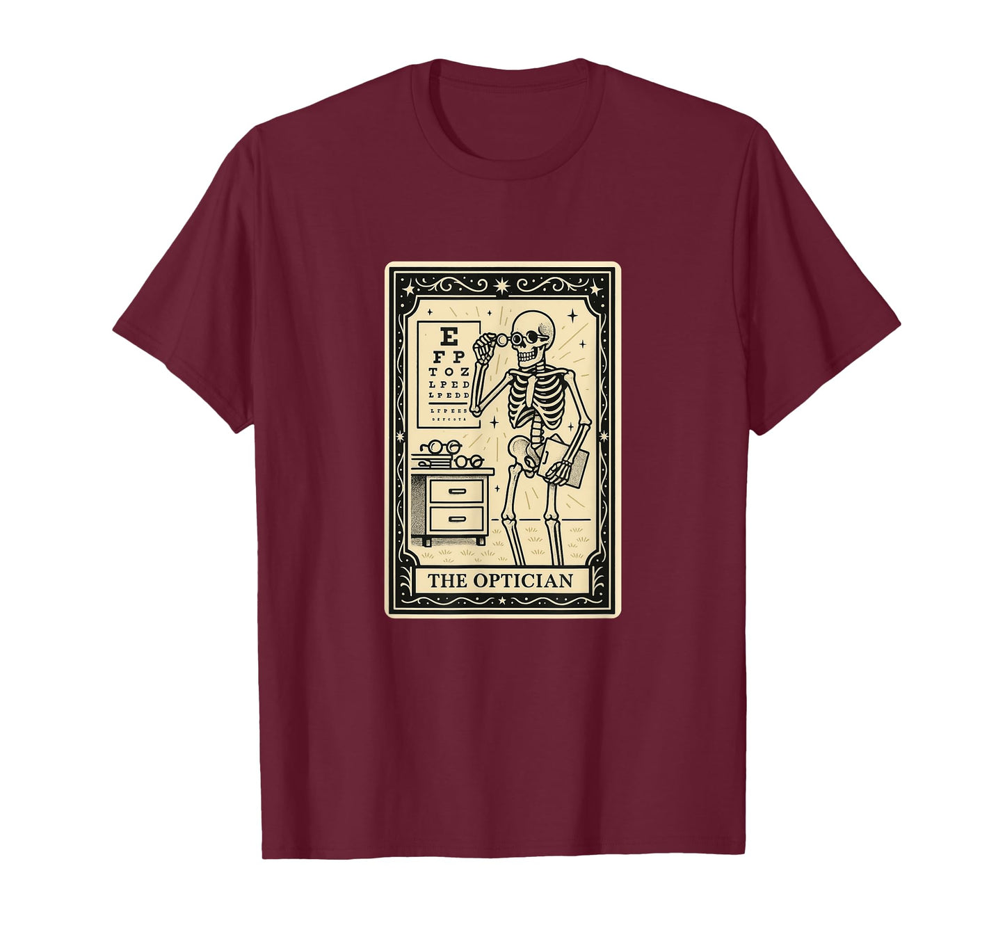 The Optician Tarot Card - Halloween Spooky Gothic Eye Doctor T-Shirt