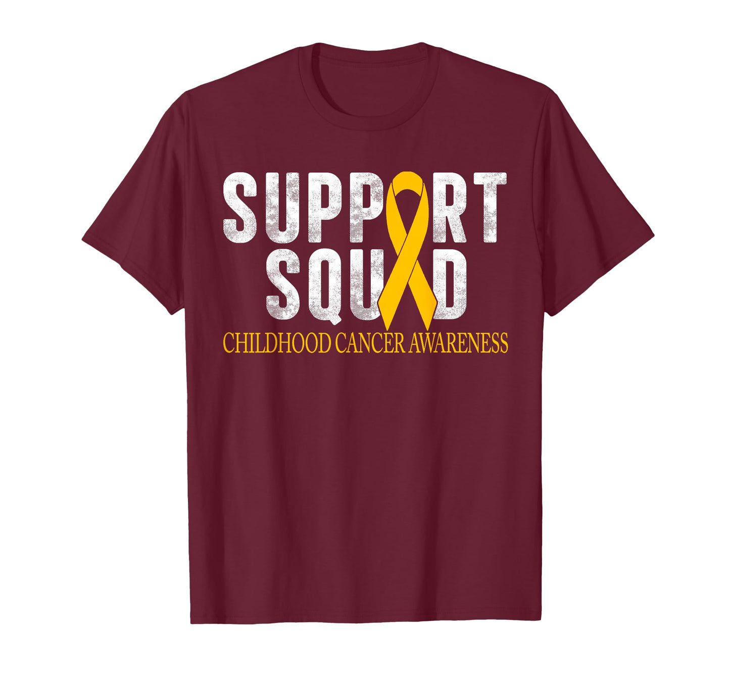 Childhood Cancer Awareness Shirt Motivational Support Squad T-Shirt