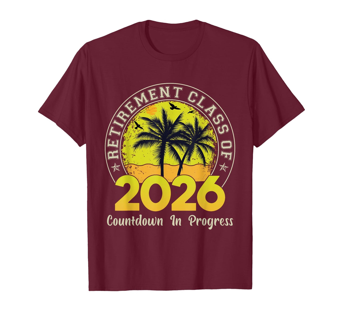 Retro Retirement Class Of 2026 Countdown In Progress Teacher T-Shirt