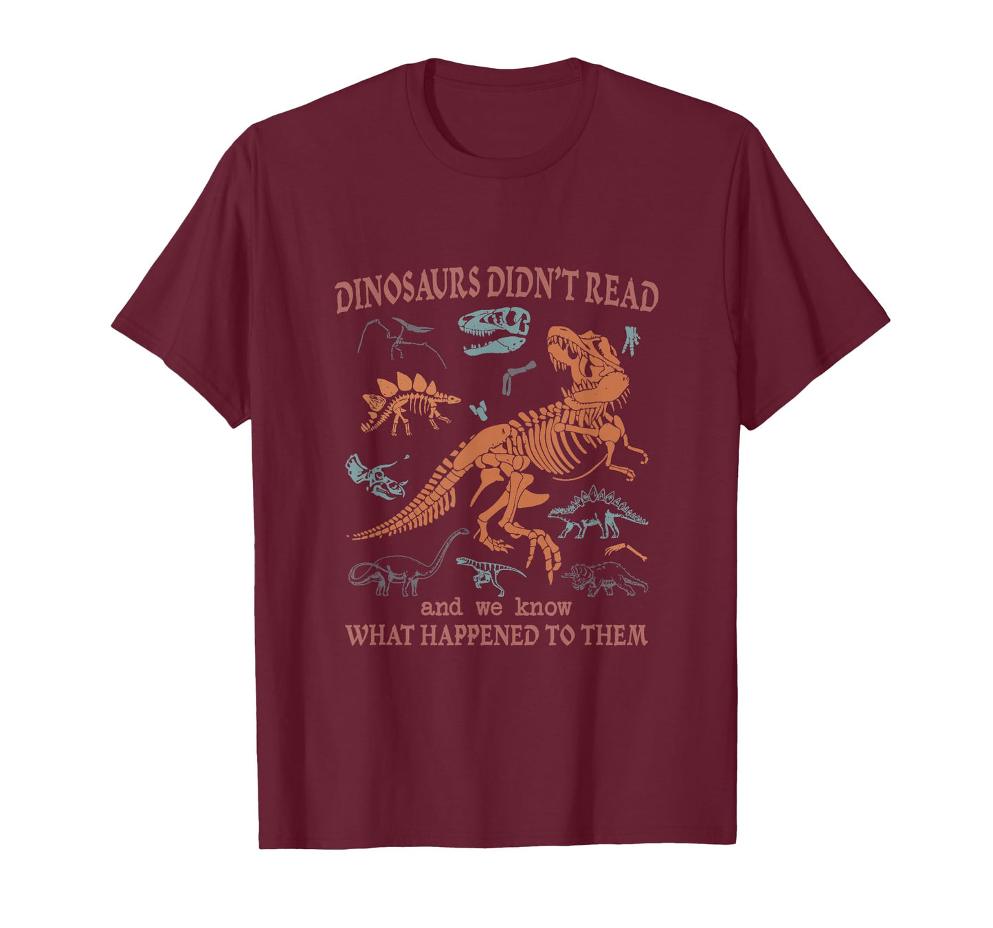 Dinosaurs Did Not Read Funny Bookish Teacher Book Reading T-Shirt