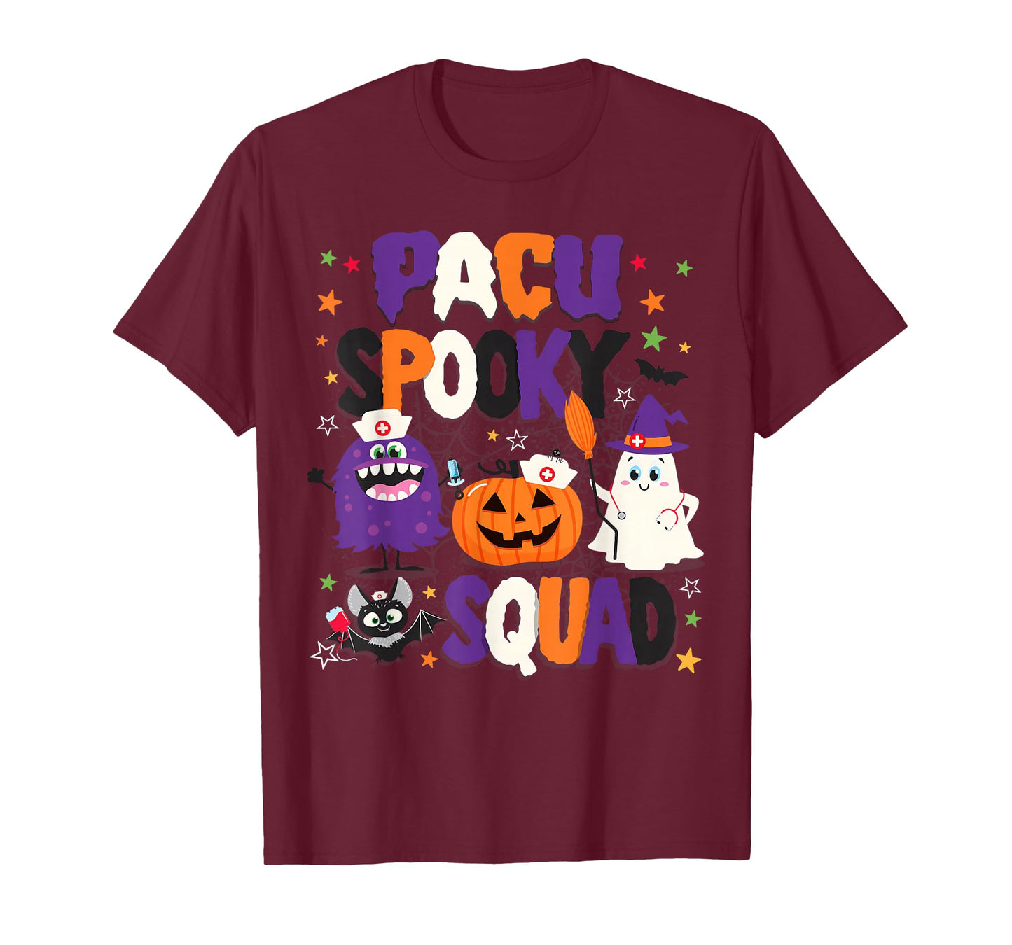 Pacu Halloween Shirt Spooky Pacu Squad Pacu Nurse T-Shirt