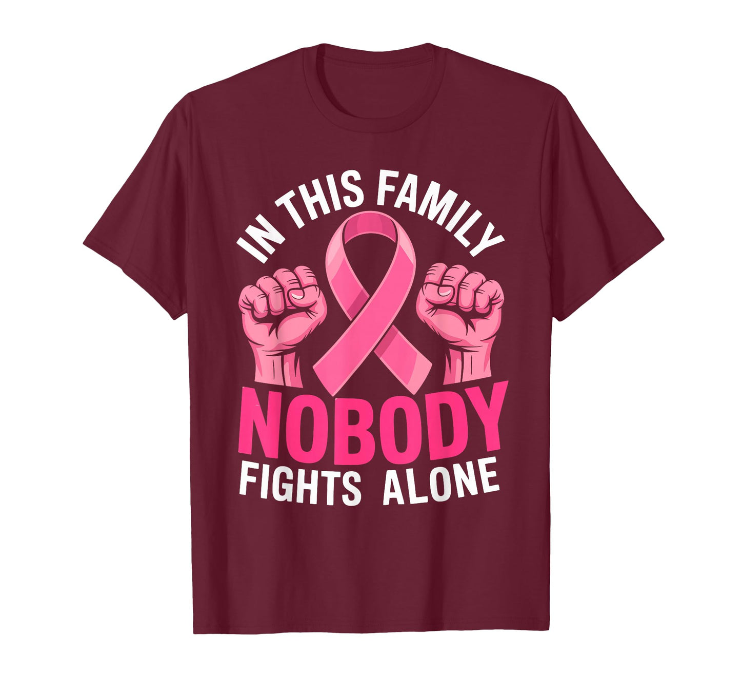 Breast Cancer Support Pink Ribbon Breast Cancer Awareness T-Shirt