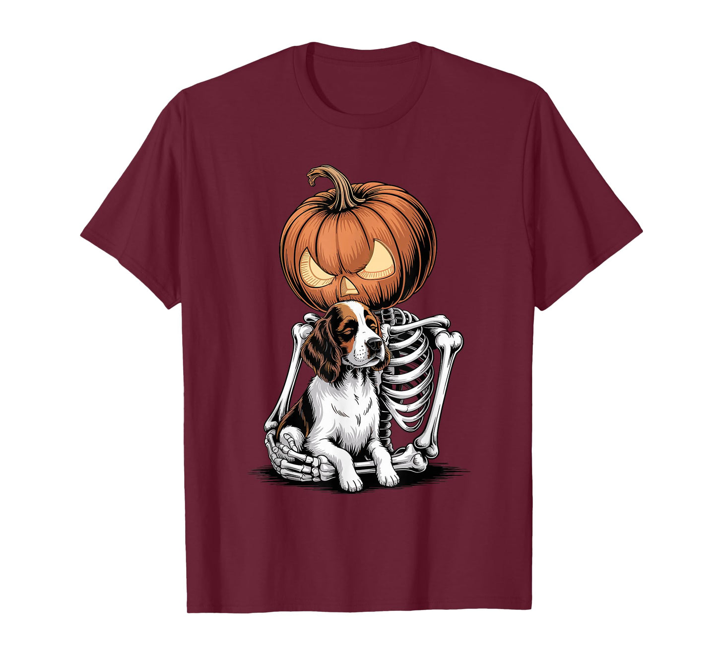 Halloween Skeleton English Springer Spaniel T-Shirt