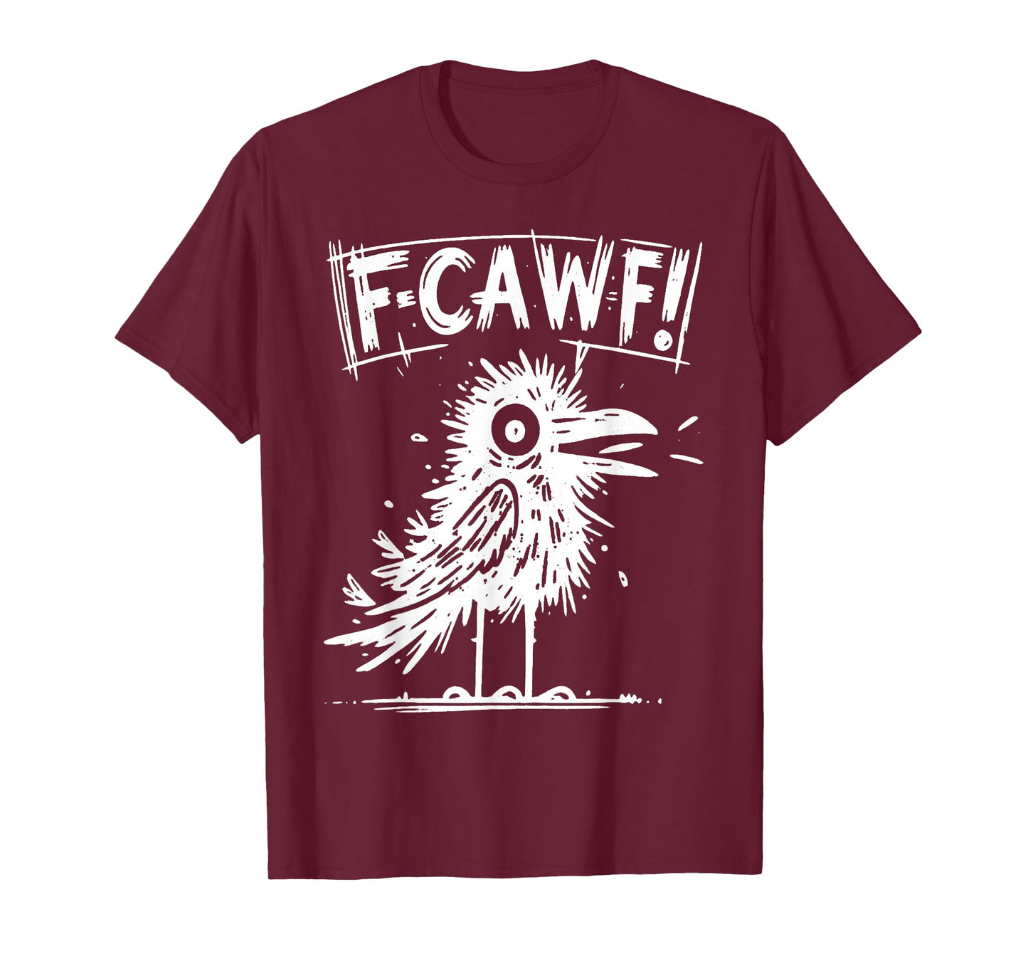 Funny Crow Shirt F-Caw-F Bird Humor Graphic T-Shirt