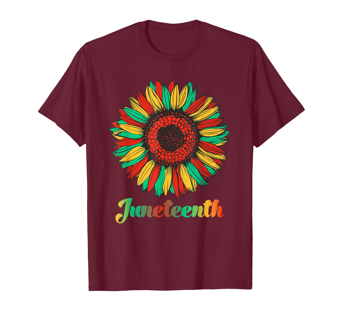 Sunflower Fist Juneteenth Black History African American T-Shirt