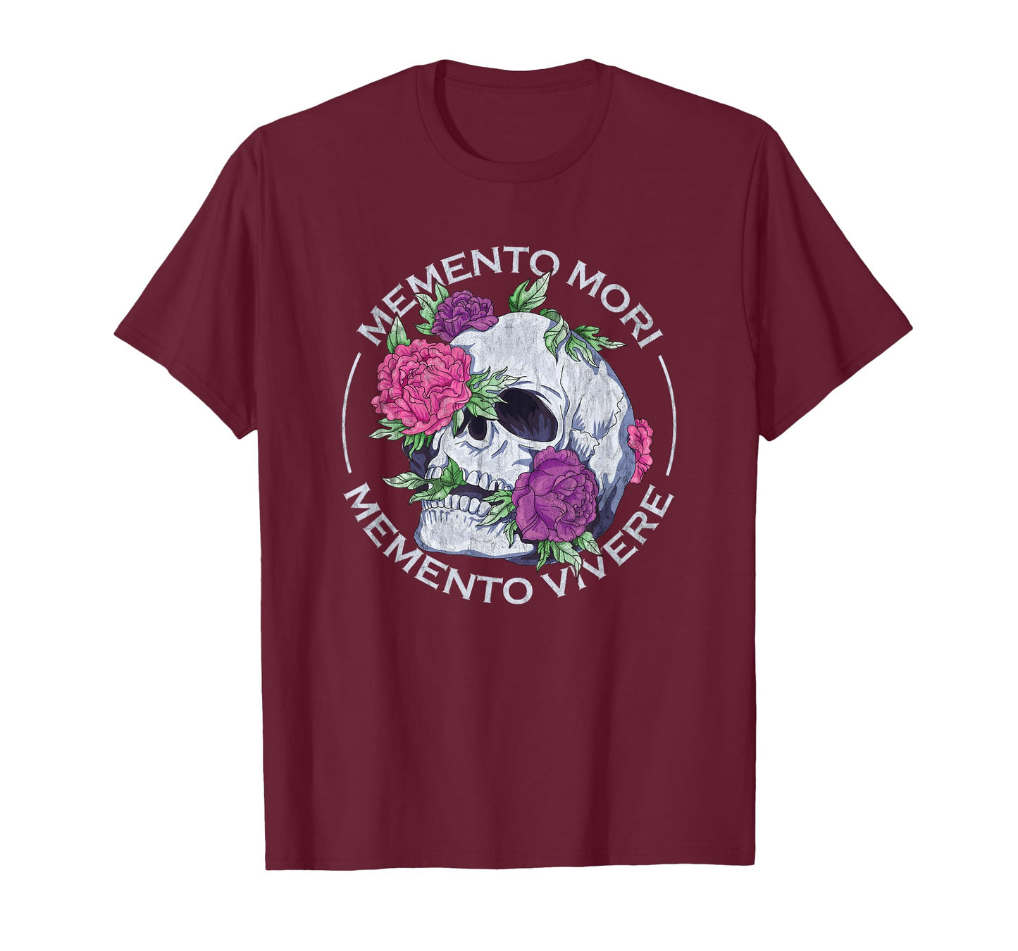 Memento Mori Memento Vivere Latin Stoic Saying T-Shirt