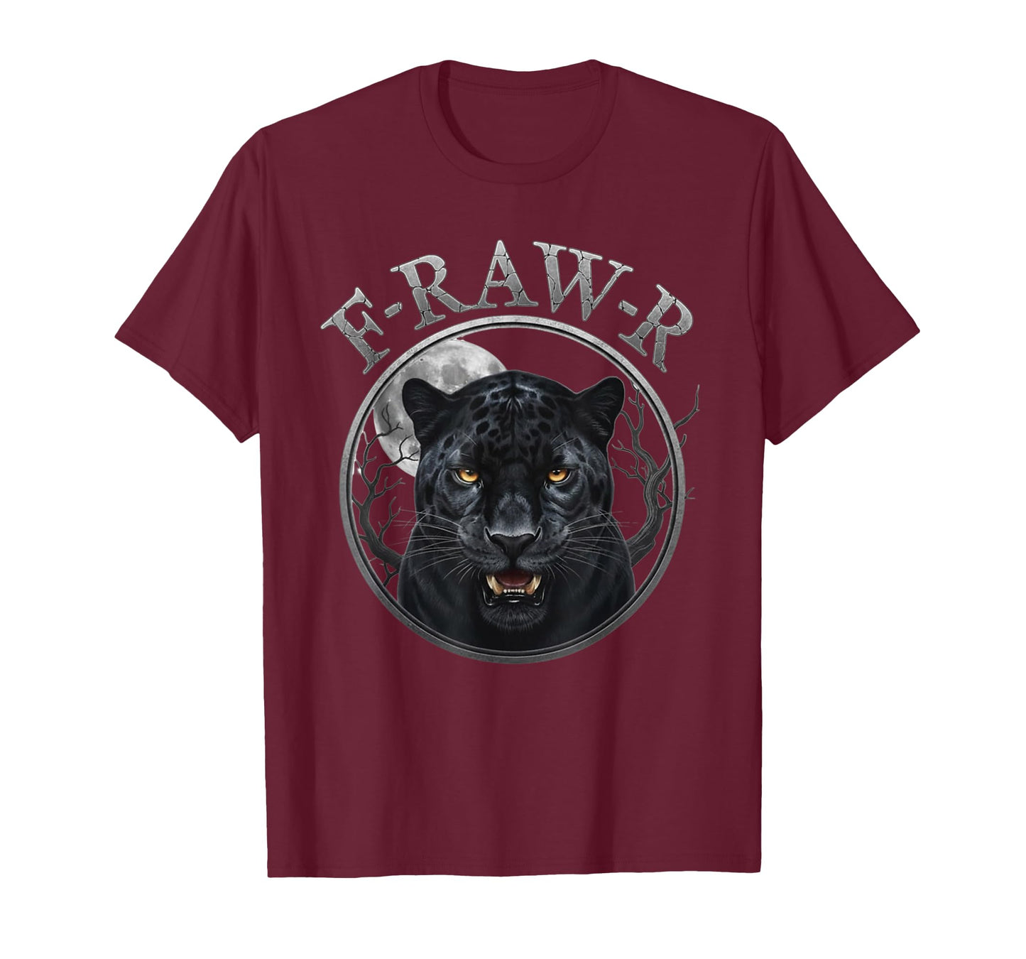 Black Panther, R-Raw-R Black Tiger Gothic Funny Jaguar Humor T-Shirt