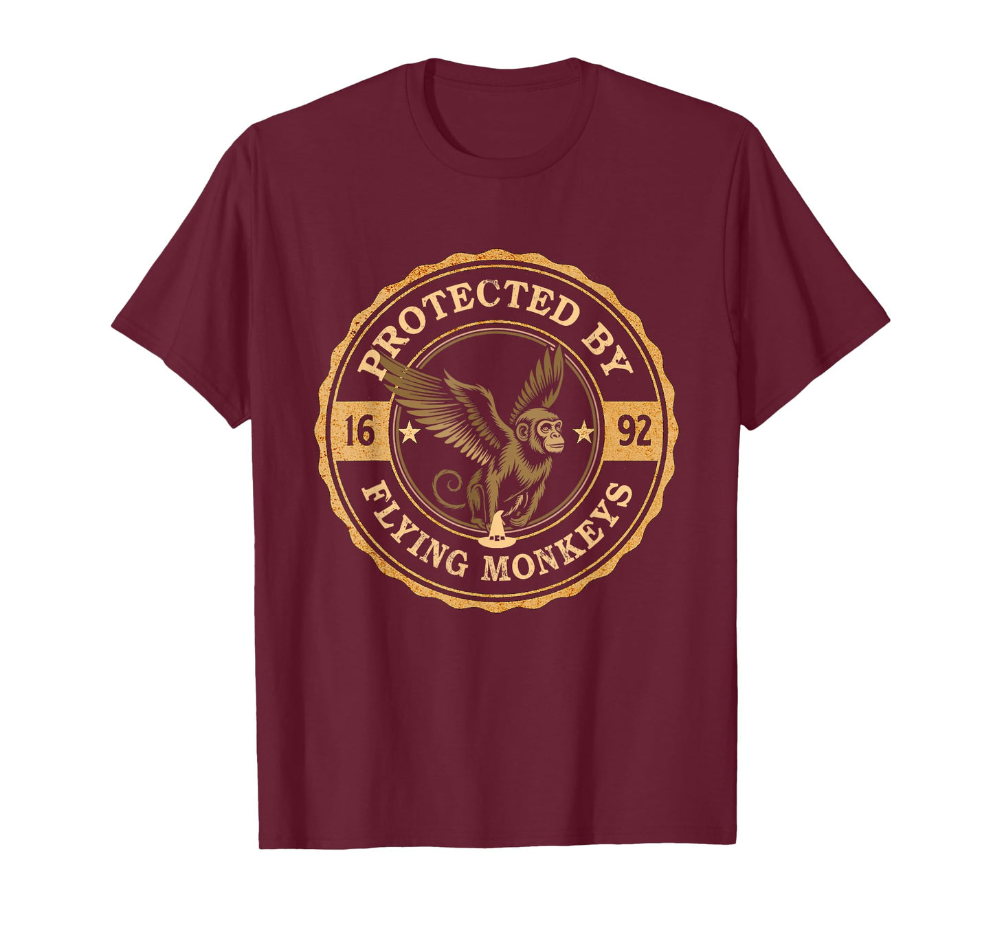 Cute Protected by Flying Monkeys Warlock Magical Witch T-Shirt
