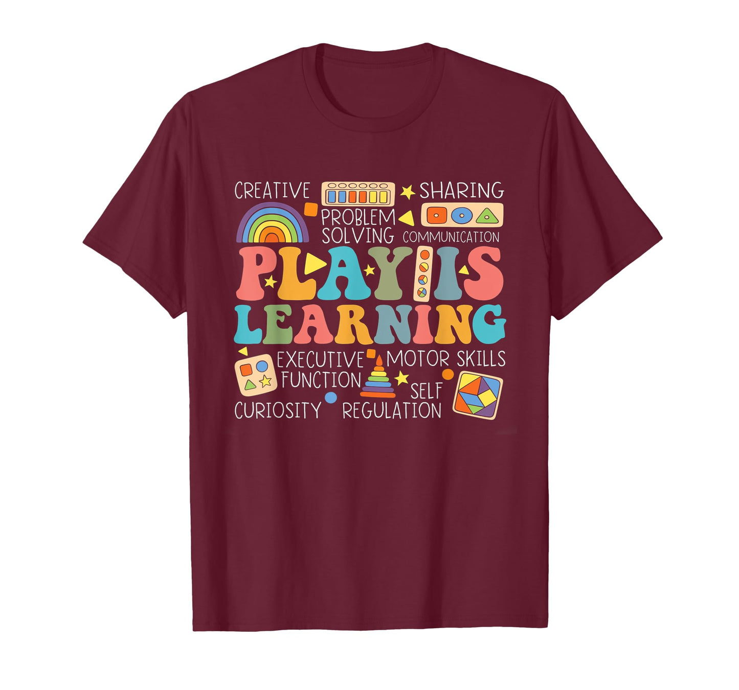 Groovy Play Is Learning Kindergarten Teacher Appreciation Men Women T-Shirt