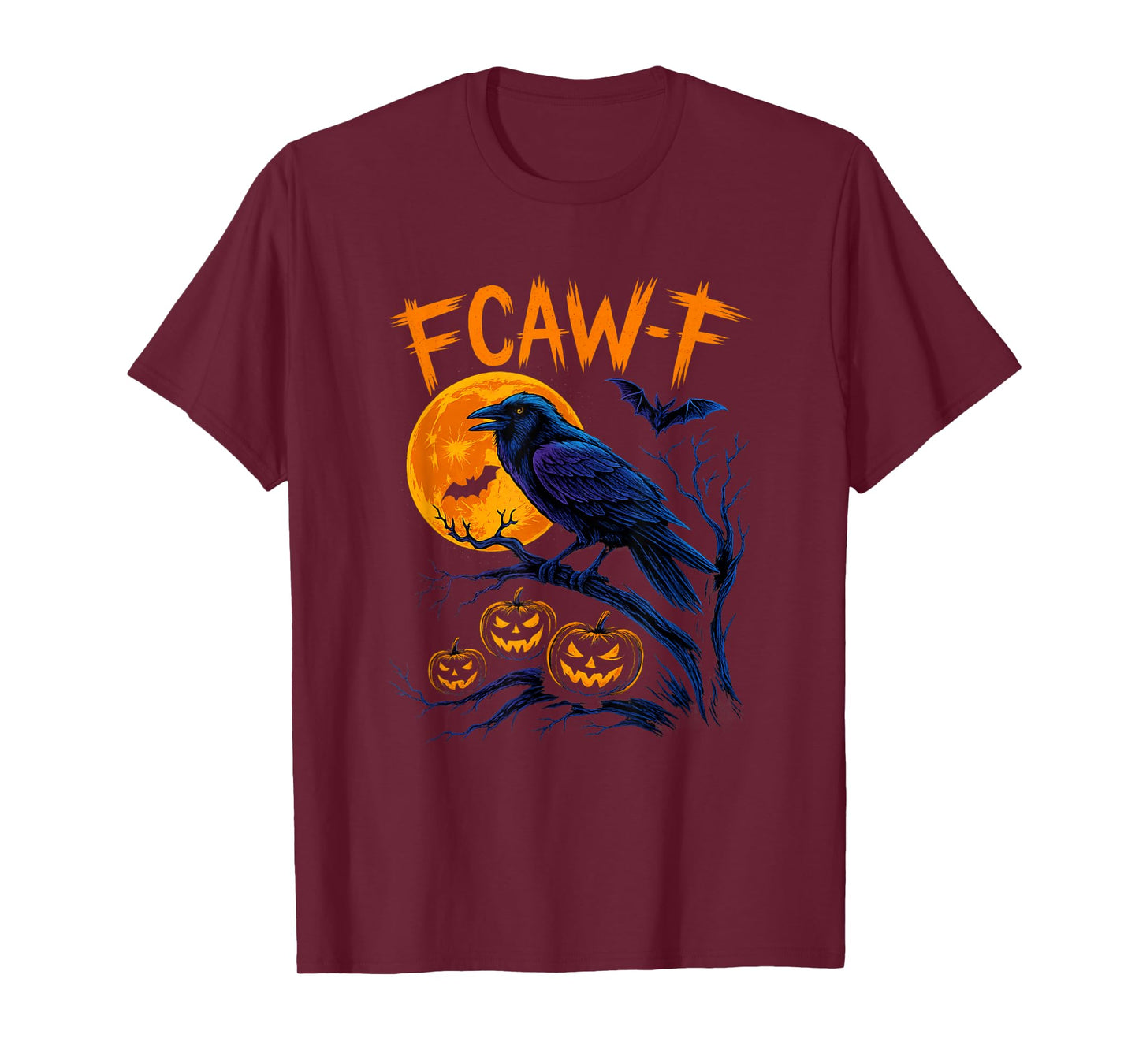 Black Crow, F-Caw-F Funny Black Bird Halloween T-Shirt