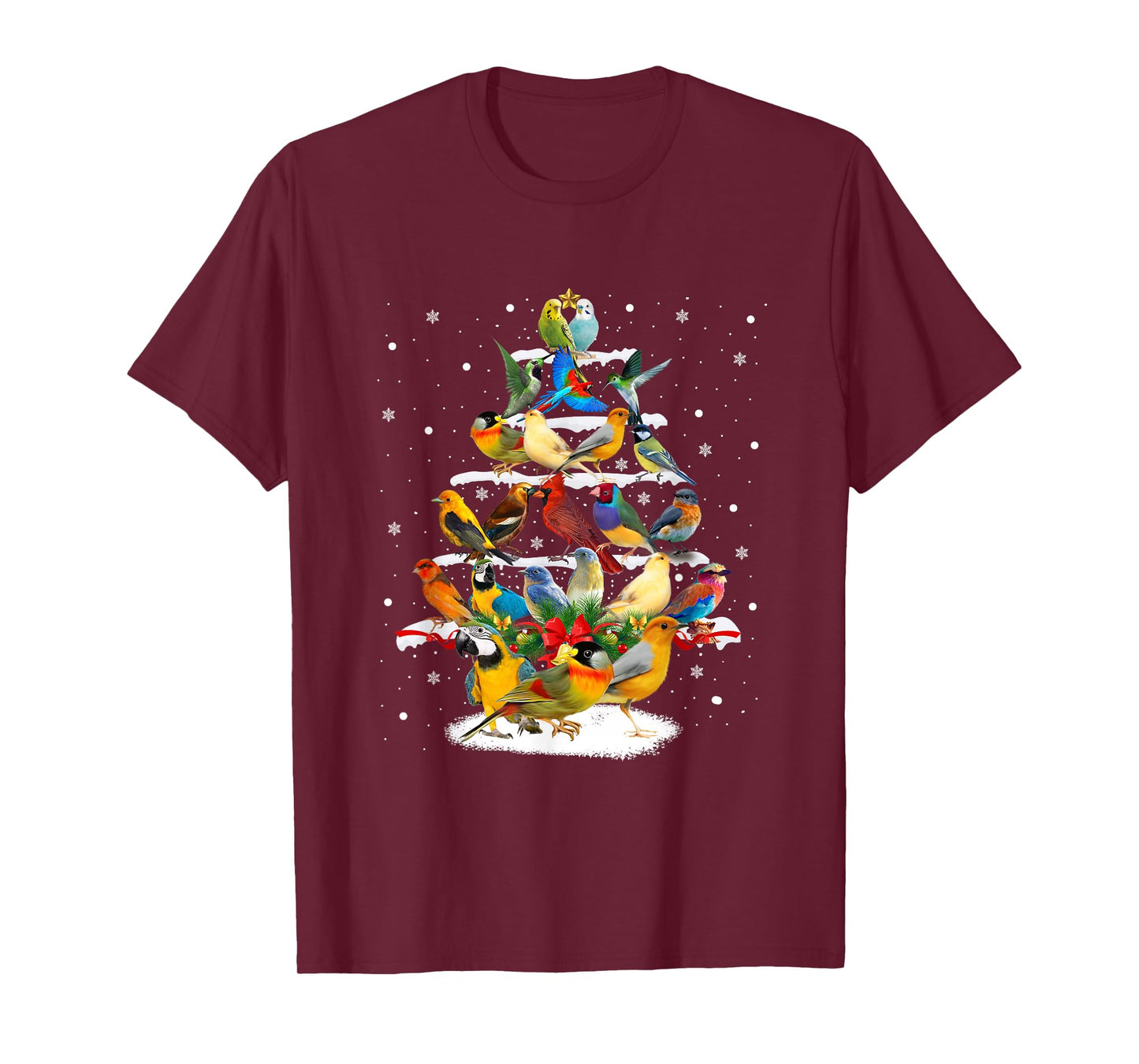 Birds Christmas Tree T-Shirt