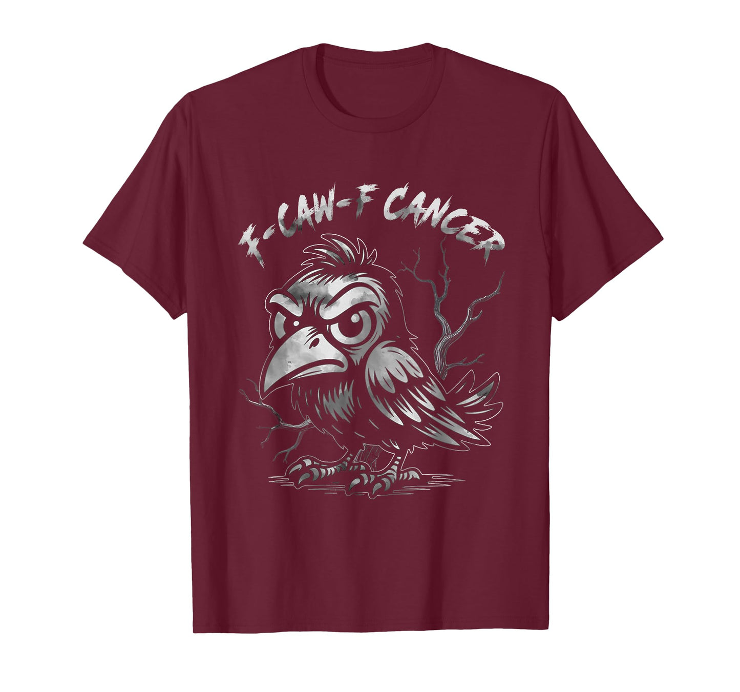 Breast Cancer Awareness F-caw-f Cancer Pink Crow T-Shirt