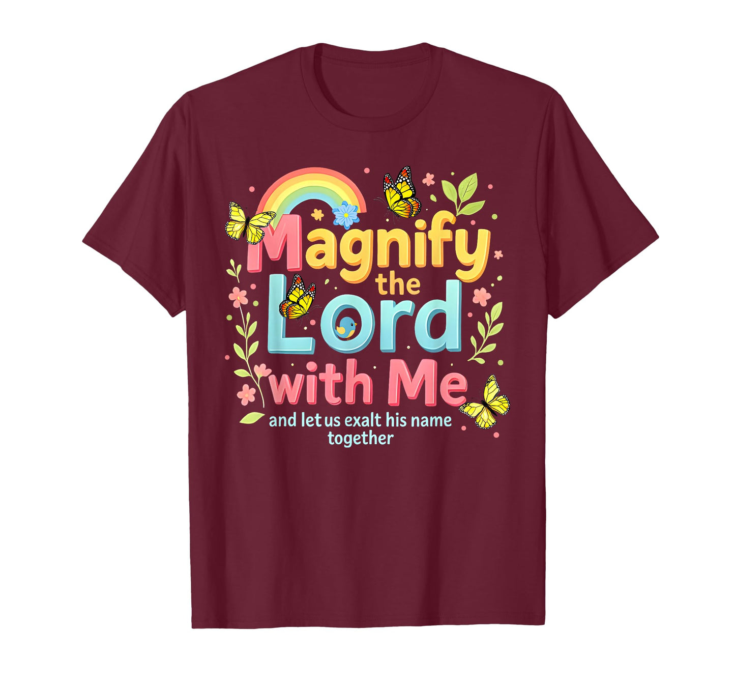 Rainbow Magnify The Lord VBS 2025 Christian Summer Camp T-Shirt