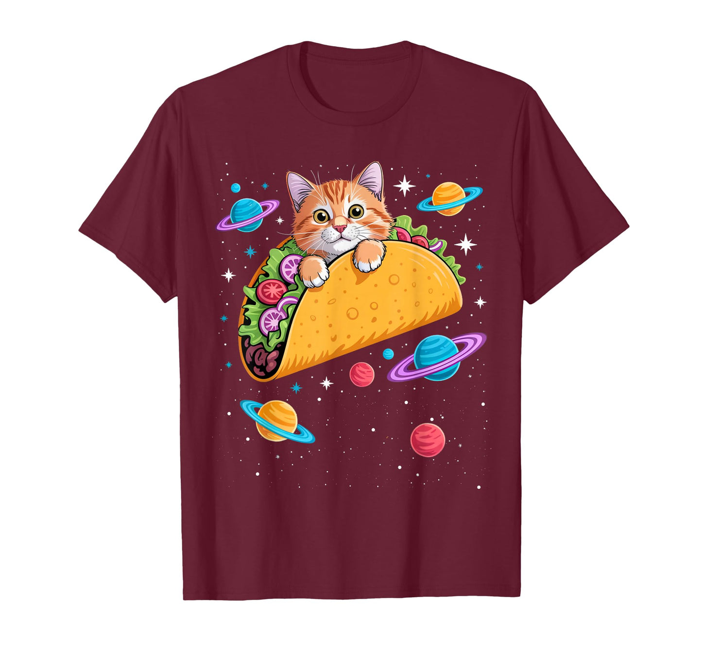 Tacocat Spelled Backwards Orange Tabby Lovers Birthday Squad T-Shirt