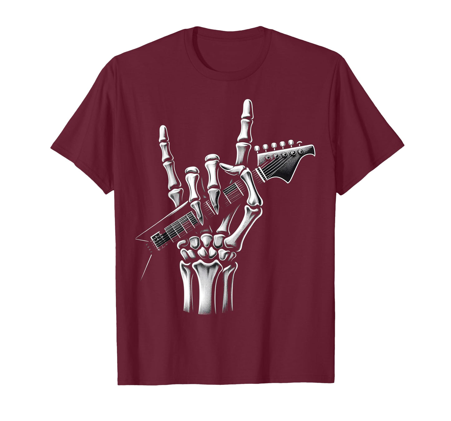 Rock On Skeleton Hand cool Rock Symbol Design T-Shirt