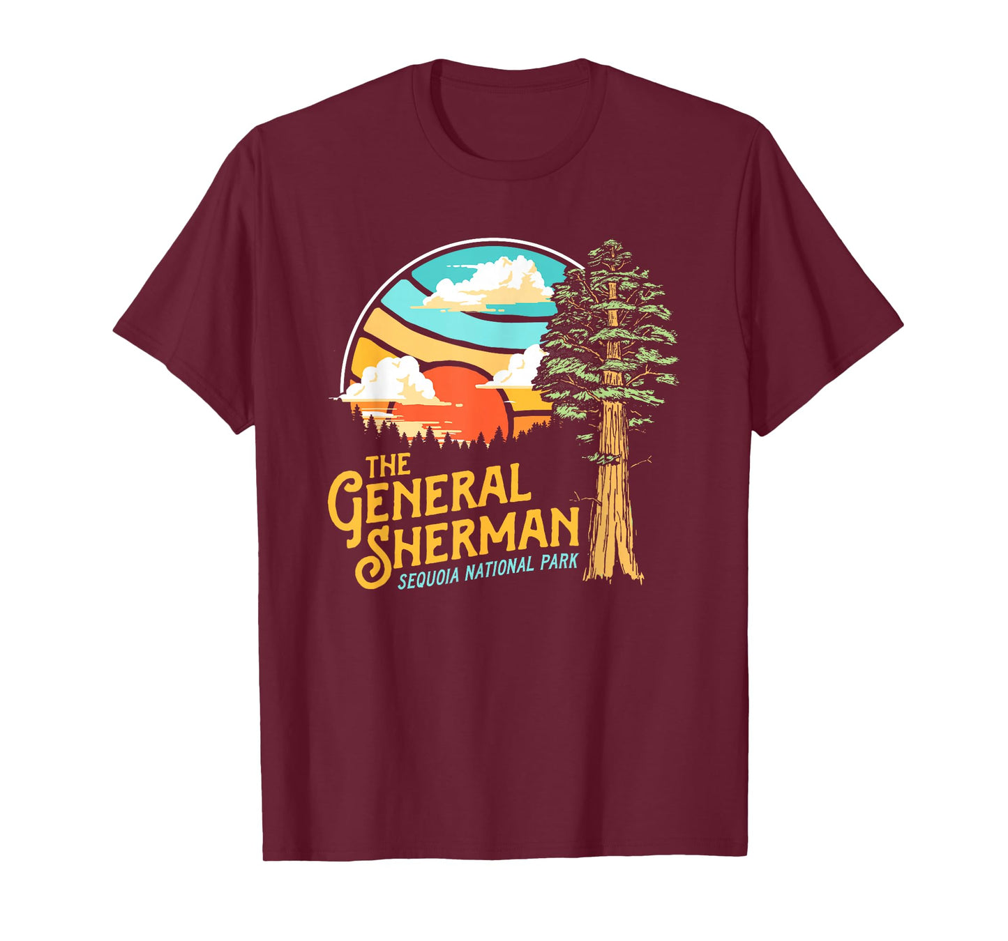 Vintage General Sherman Sequoia National Park Retro Graphic T-Shirt