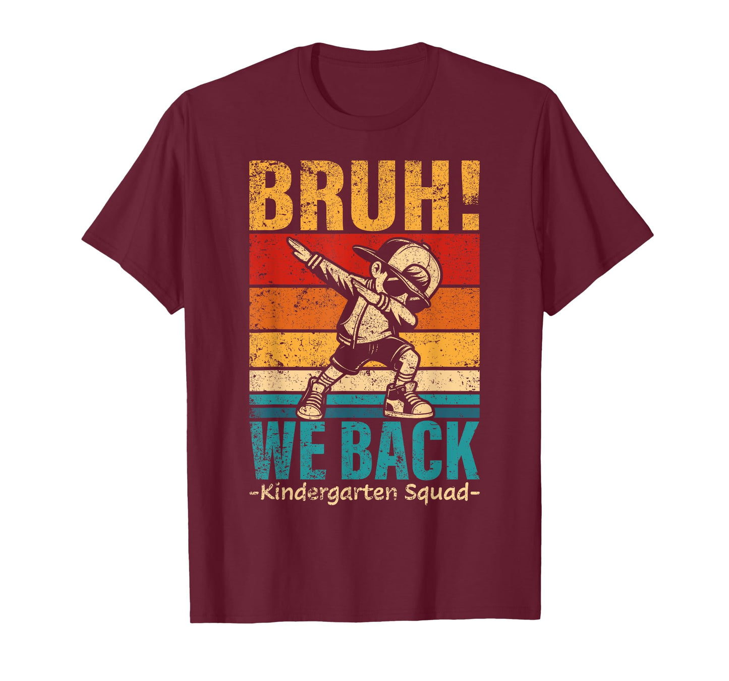 Kindergarten Dabbing Boy Bruh We Back Kindergarten Squad T-Shirt