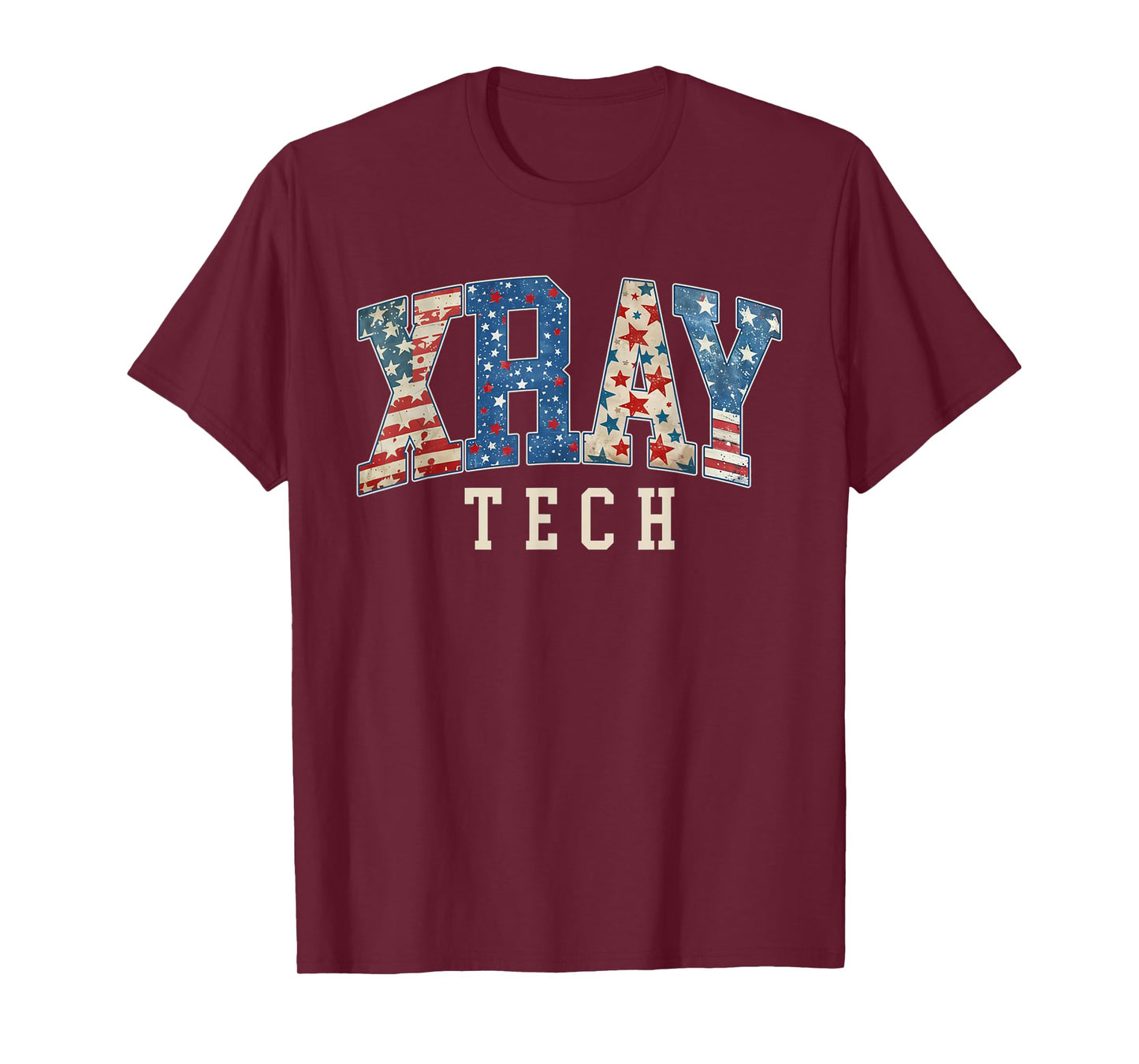 Vintage 4th of July Xray Tech Patriotic American Rad Tech T-Shirt