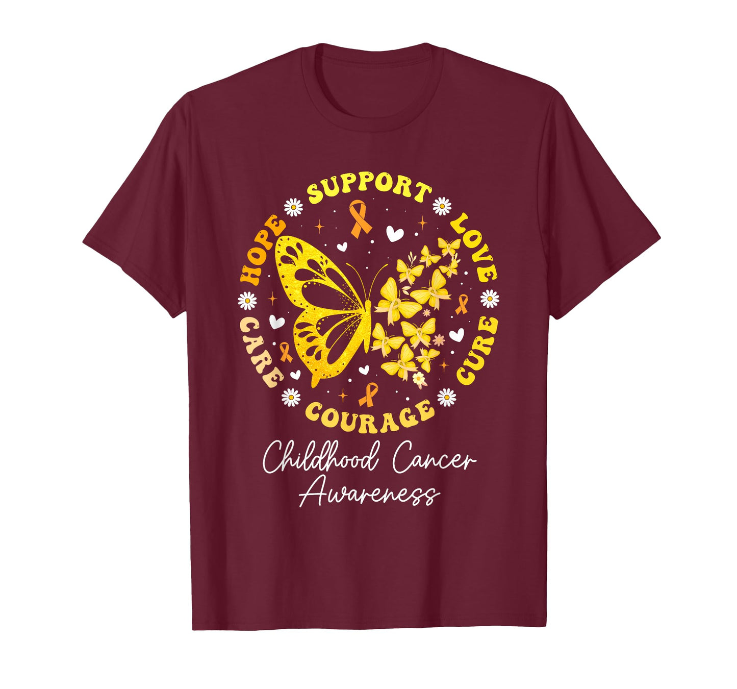 Childhood Cancer Support Family Childhood Cancer Awareness T-Shirt