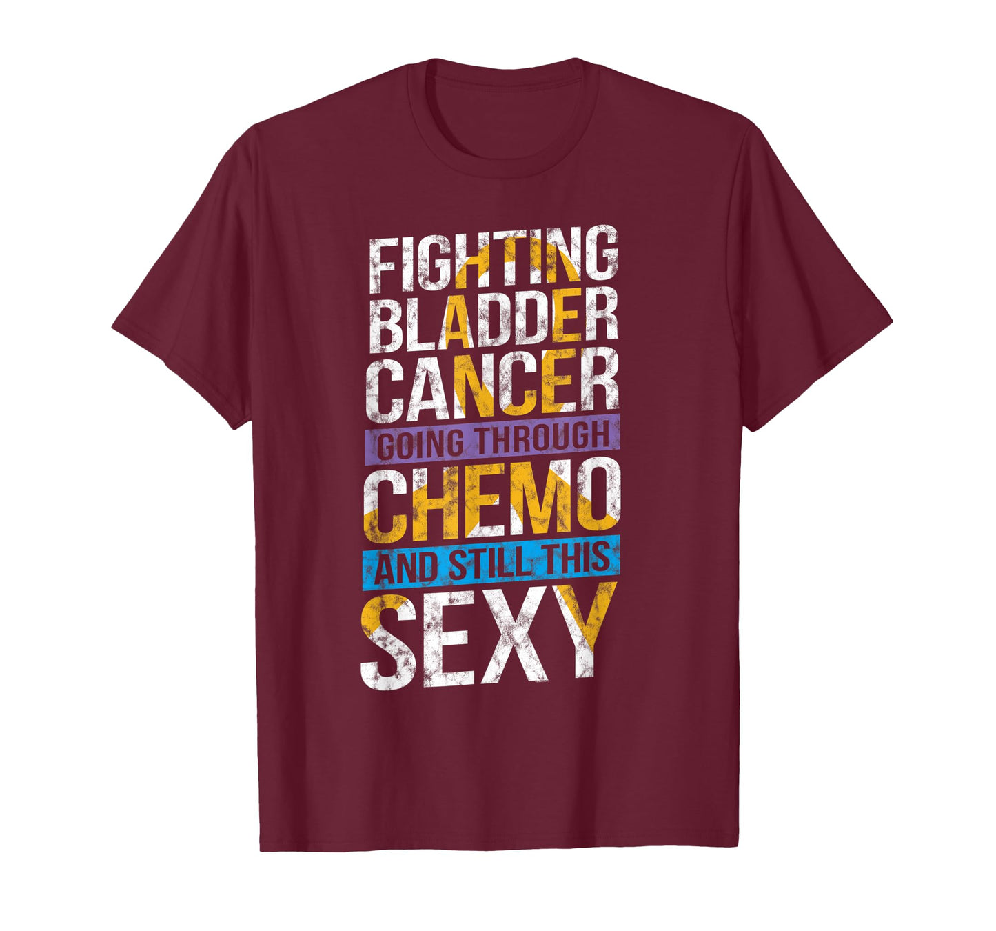 Funny Bladder Cancer Meme T Shirt | Distressed Design