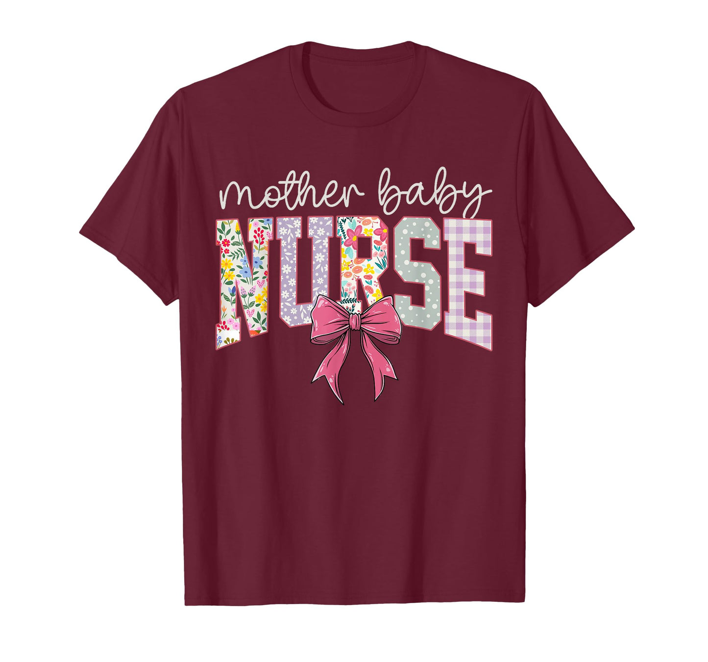 Nurse Coquette Bow Mother Baby Nurse for Mom Women T-Shirt