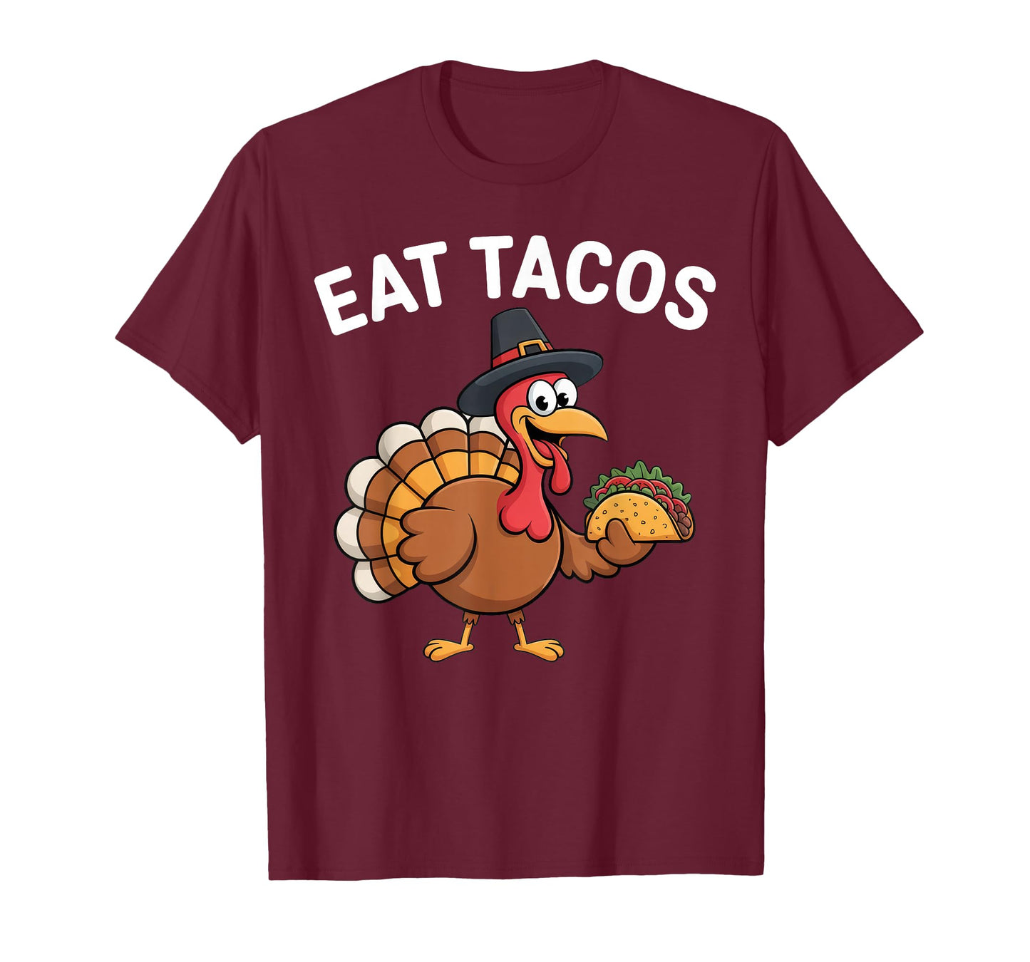 Funny Thanksgiving Turkey Eat Tacos Mexican Thanksgiving Fun T-Shirt