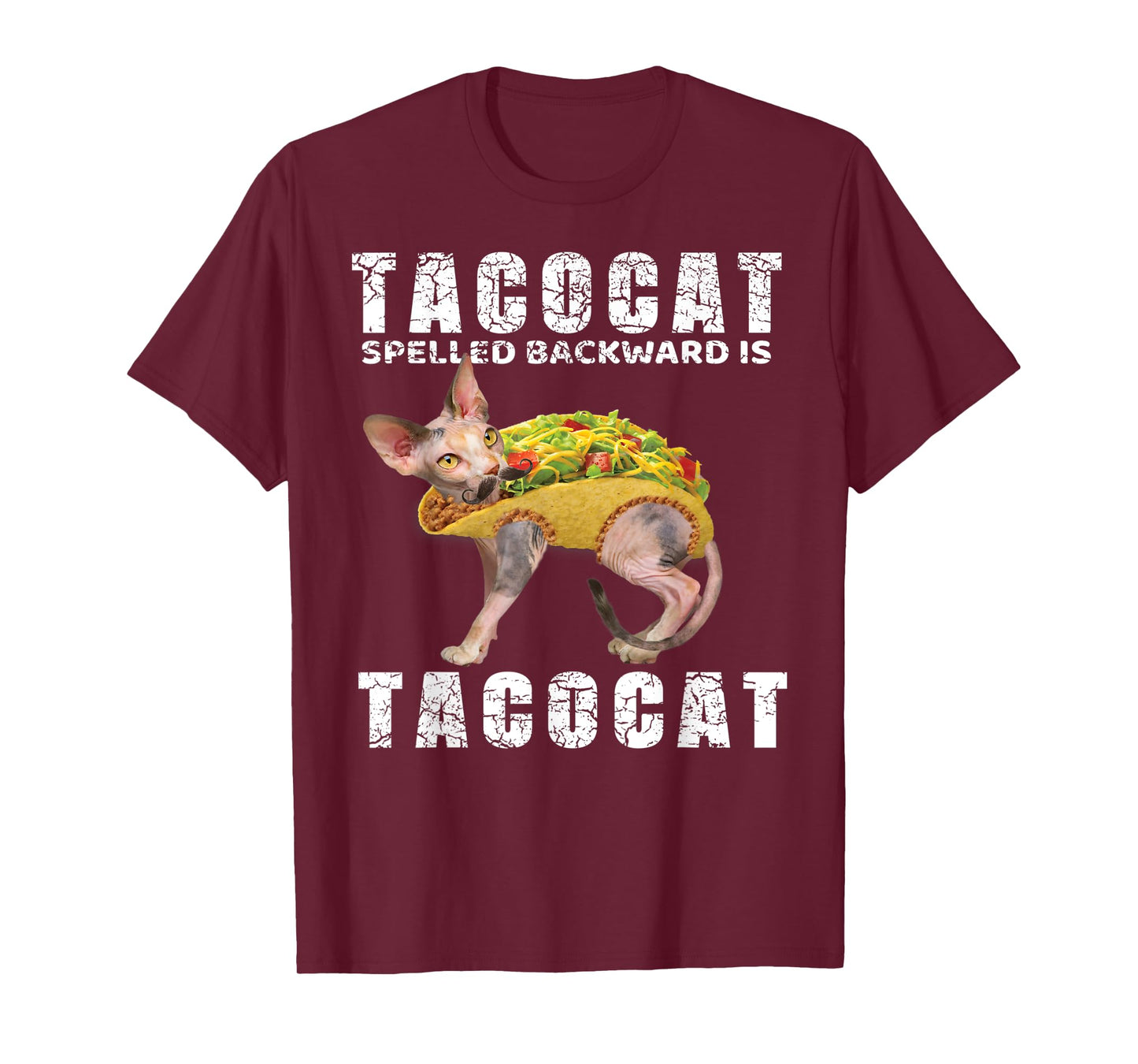 Mexican Food Shirt Tacocat Spelled Backward Is Tacocat Tees Men Women Kids T-Shirt
