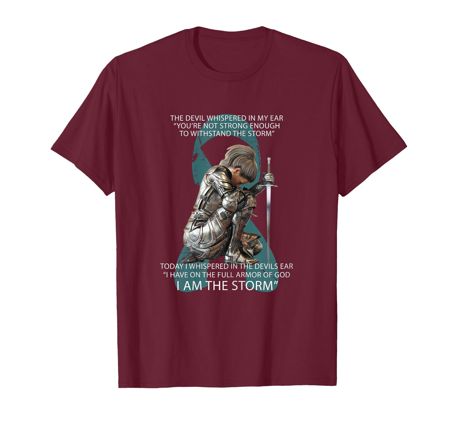 I Am The Storm Mom Sister Women Ovarian Cancer Awareness T-Shirt
