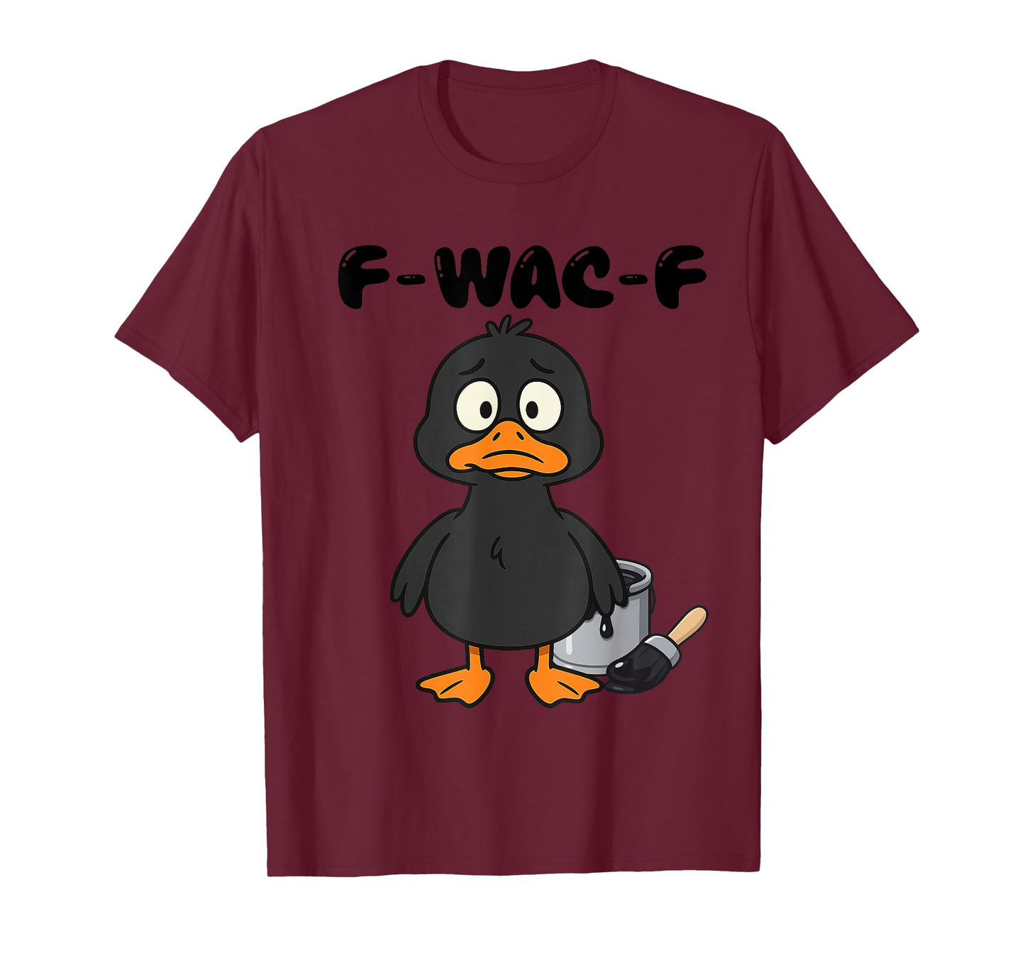 Funny Duck Meme – Parody of “F Caw F” – Black Duck Quacking T-Shirt