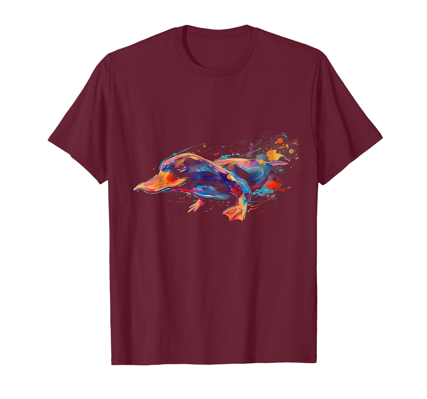 Platypus Co. Unisex Platypus Lovers T-Shirt, Black, Small, Short Sleeve, Cartoon, Classic Fit, Pull On, Round Neck