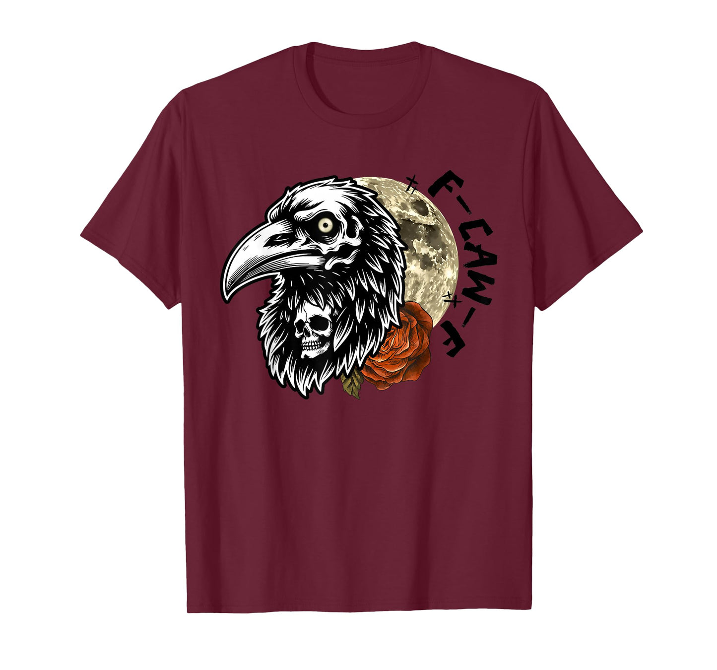 Funny Black Crow F CawF Raven Bird Saying Graphic F-Caw-F T-Shirt