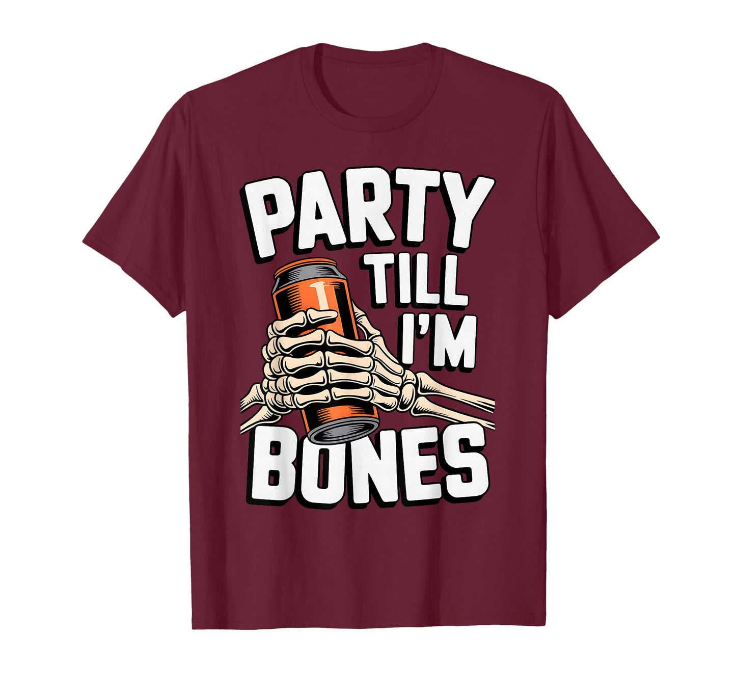 Funny Halloween Costume Tee Spooky Skeleton Dark Humor T-Shirt