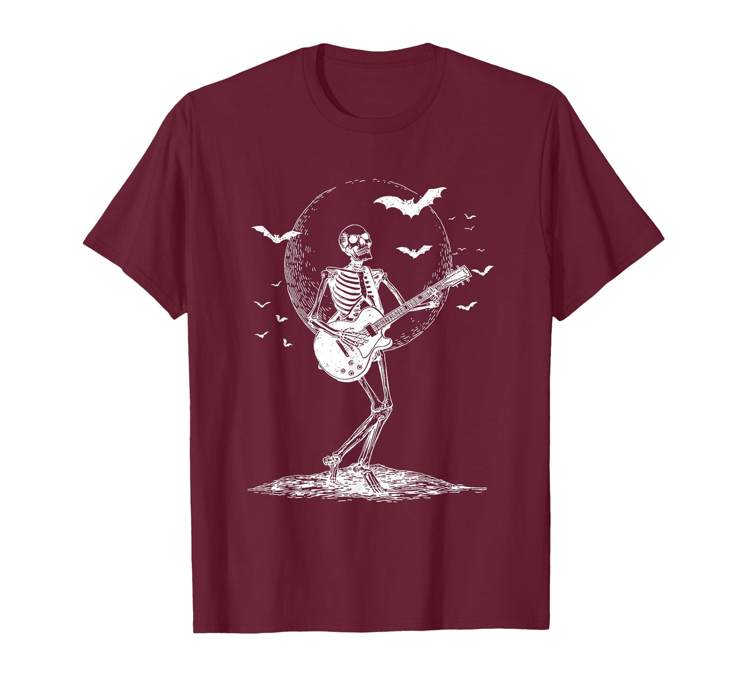 Rocking Skeleton Playing Guitar Guitarist Rocker Rock & Roll T-Shirt