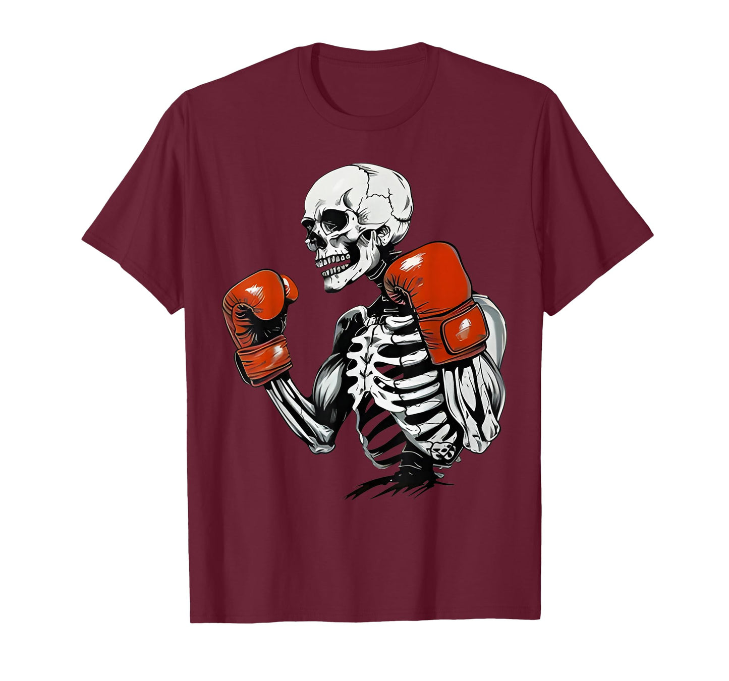 Skeleton Boxer Halloween Funny Spooky Skeleton Boxing Lovers T-Shirt